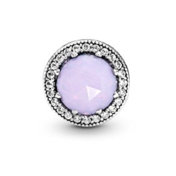 New Pandora Radiant Hearts Charm Opalescent Pink 791725 - Picture 2 of 5